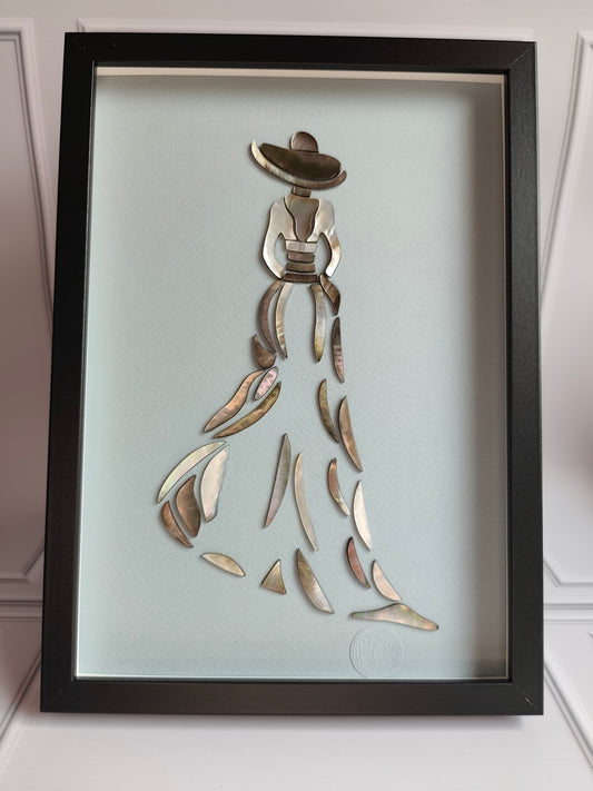 « L’Icône » – Tableau d’Art Silhouette en Nacre d’Exception