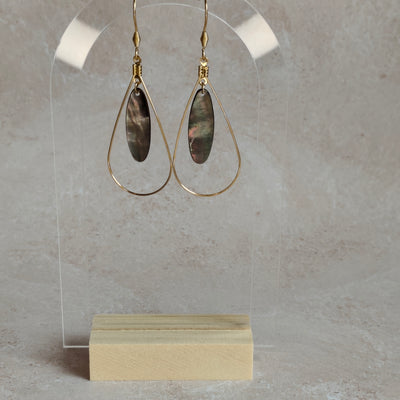 Sillage — Boucles d'Oreilles Ovale Élancé (Goutte Nacelle)