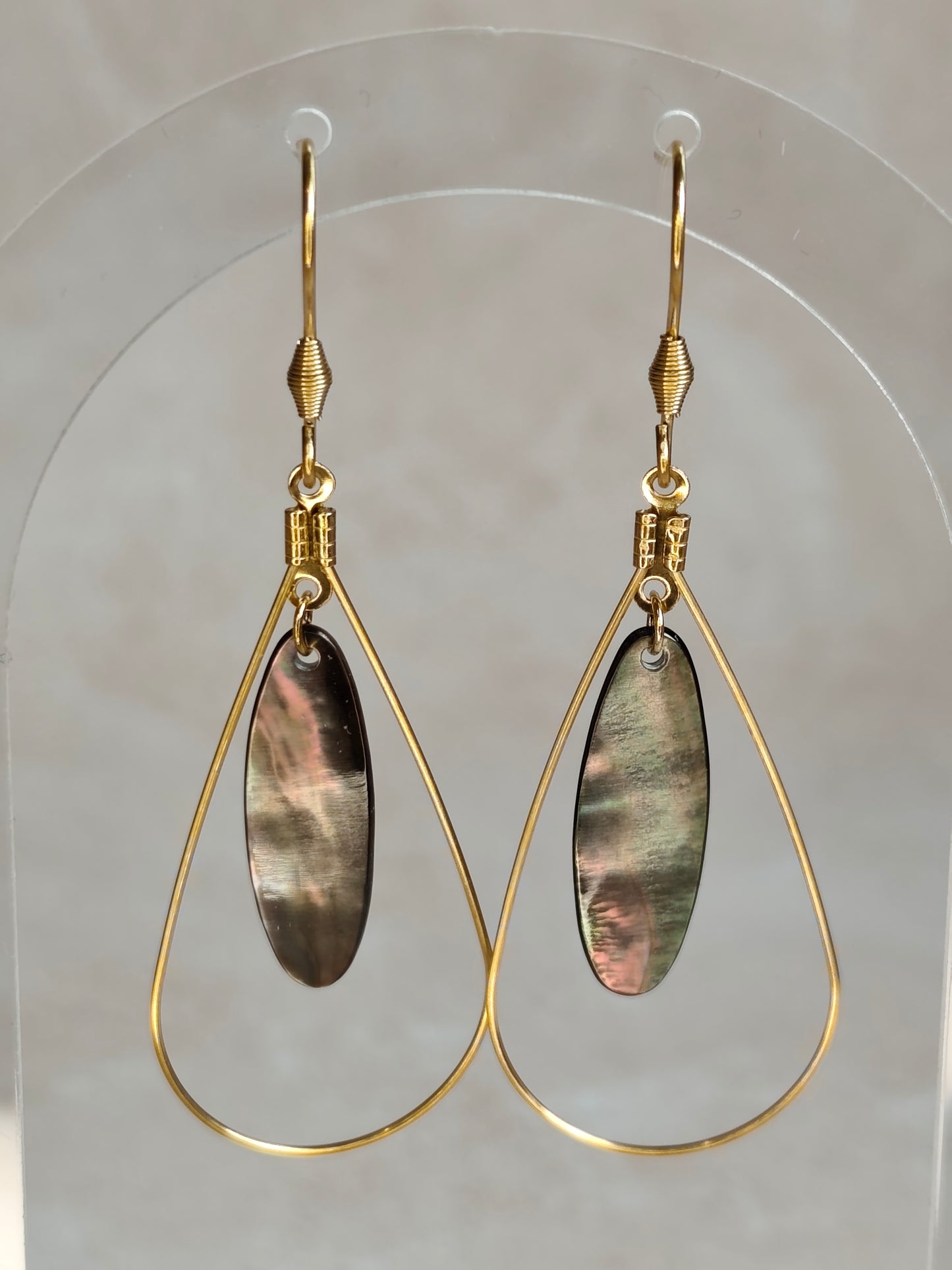 Sillage — Boucles d'Oreilles Ovale Élancé (Goutte Nacelle)