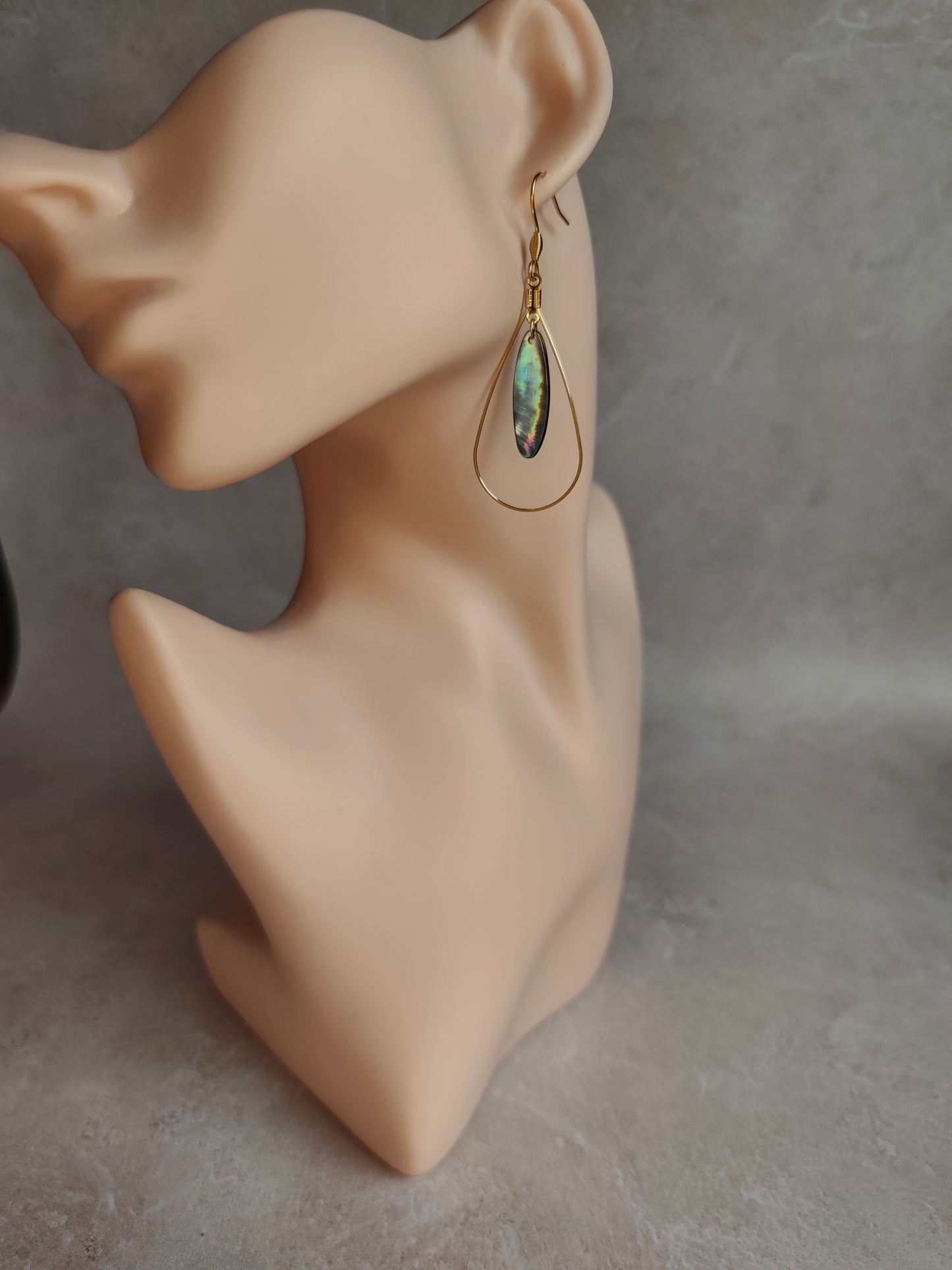 Sillage — Boucles d'Oreilles Ovale Élancé (Goutte Nacelle)