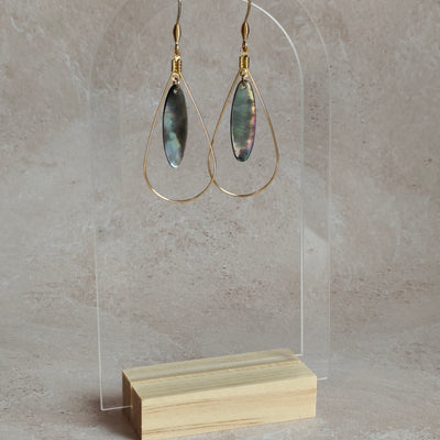 Sillage — Boucles d'Oreilles Ovale Élancé (Goutte Nacelle)