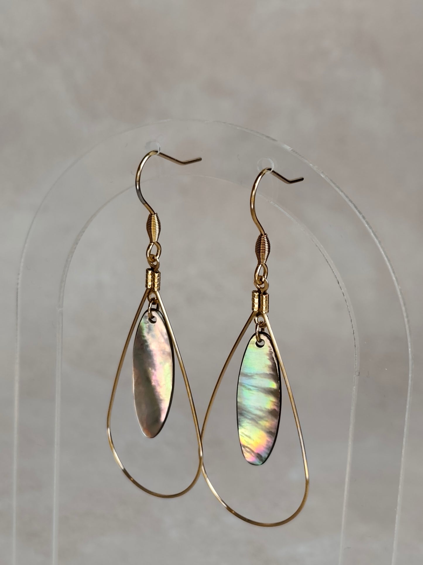 Sillage — Boucles d'Oreilles Ovale Élancé (Goutte Nacelle)
