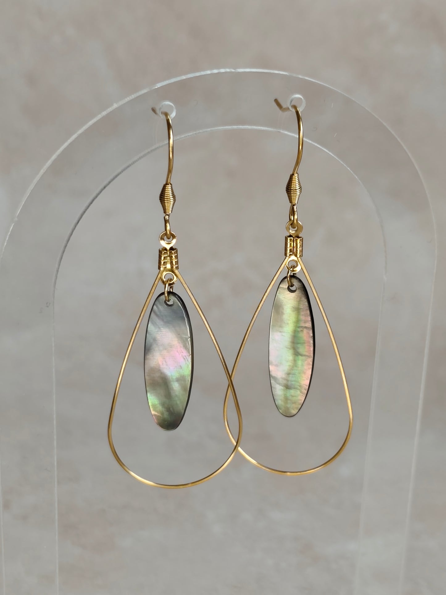 Sillage — Boucles d'Oreilles Ovale Élancé (Goutte Nacelle)