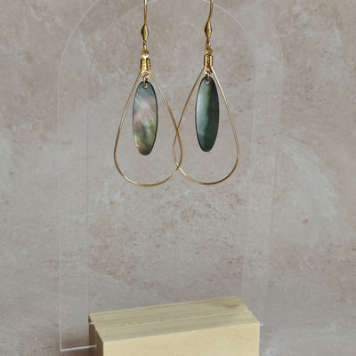Sillage — Boucles d'Oreilles Ovale Élancé (Goutte Nacelle)