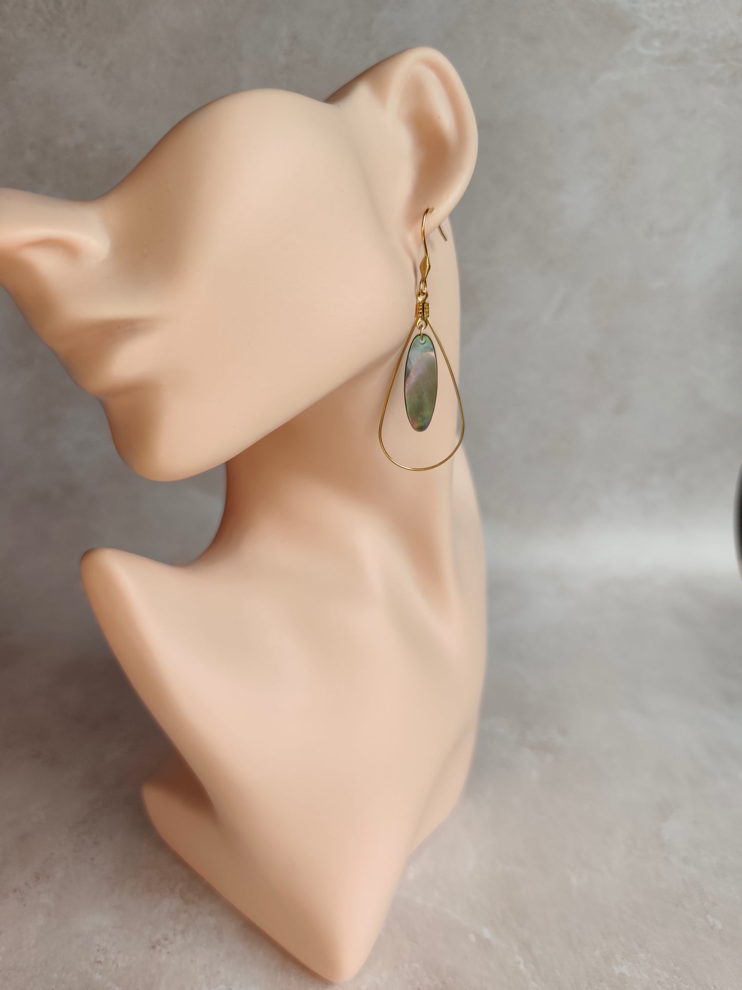 Sillage — Boucles d'Oreilles Ovale Élancé (Goutte Nacelle)