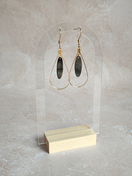 Sillage — Boucles d'Oreilles Ovale Élancé (Goutte Nacelle)