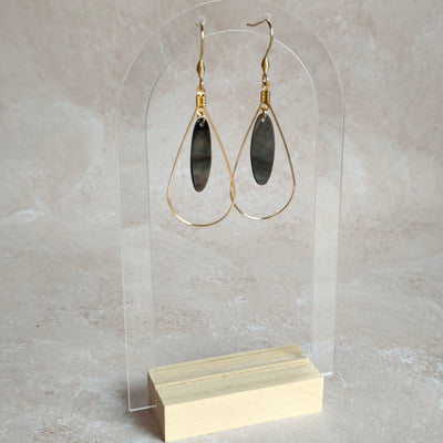Sillage — Boucles d'Oreilles Ovale Élancé (Goutte Nacelle)