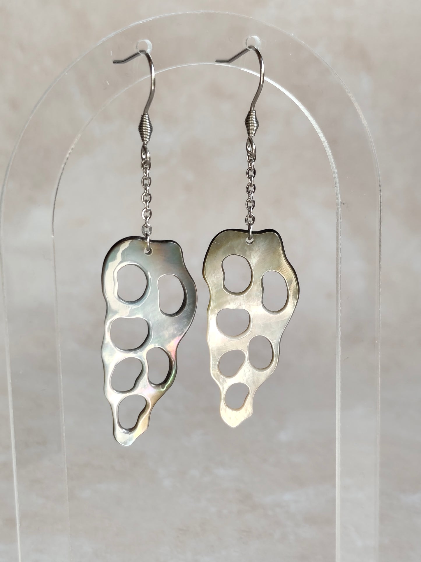 Spirale Marine — Boucles d'Oreilles Coquillage ajouré