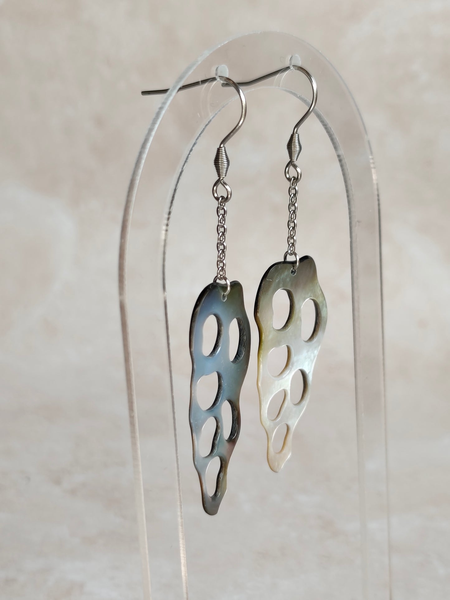 Spirale Marine — Boucles d'Oreilles Coquillage ajouré