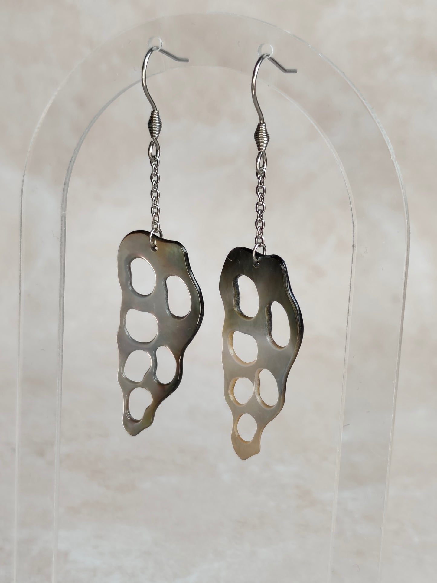 Spirale Marine — Boucles d'Oreilles Coquillage ajouré