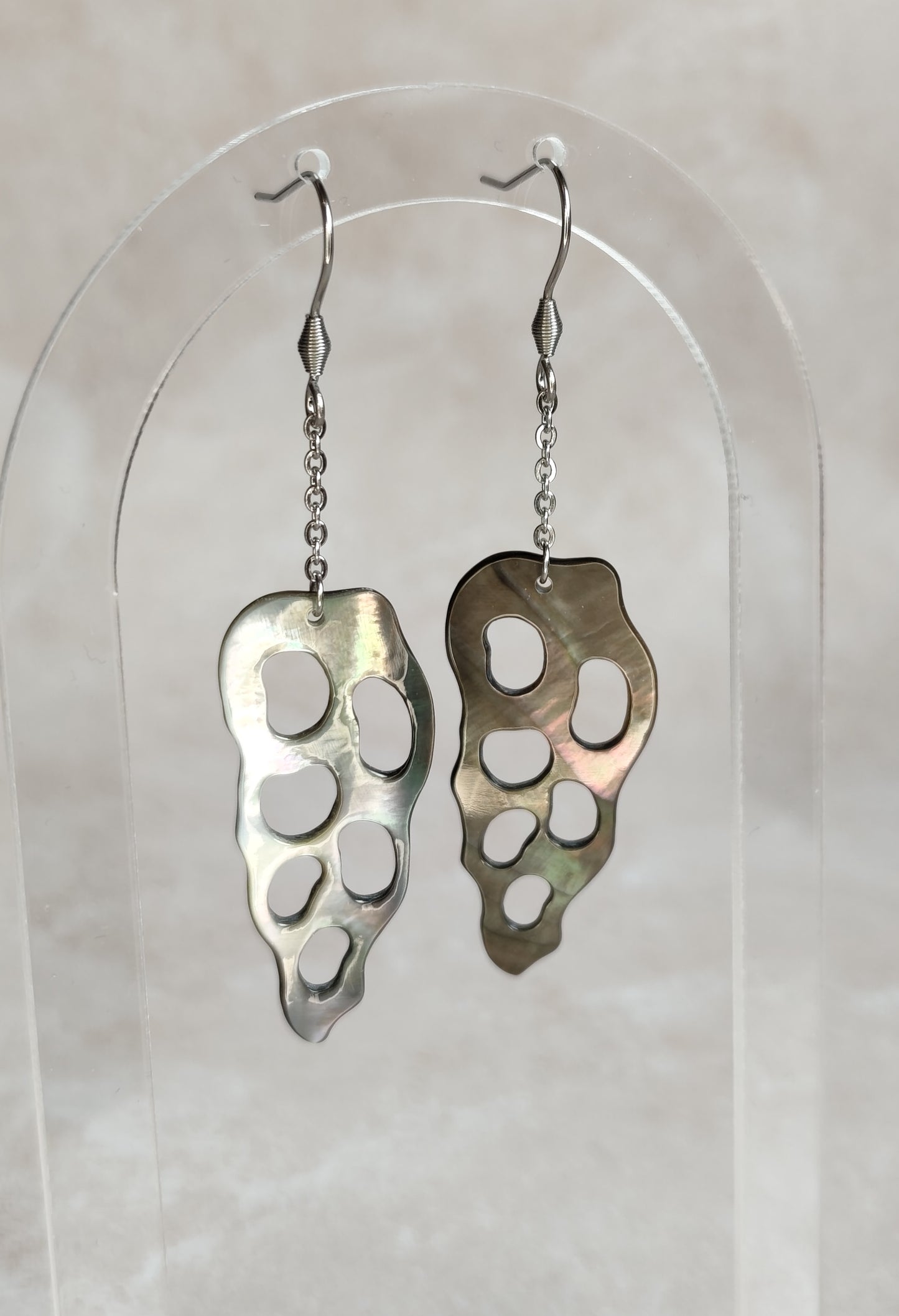 Spirale Marine — Boucles d'Oreilles Coquillage ajouré