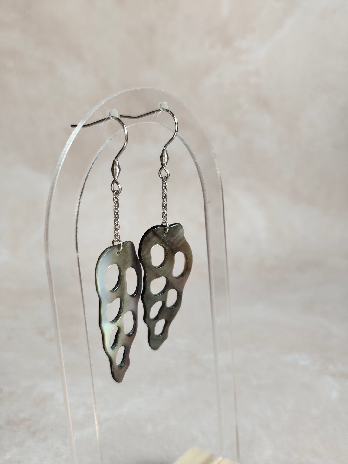 Spirale Marine — Boucles d'Oreilles Coquillage ajouré