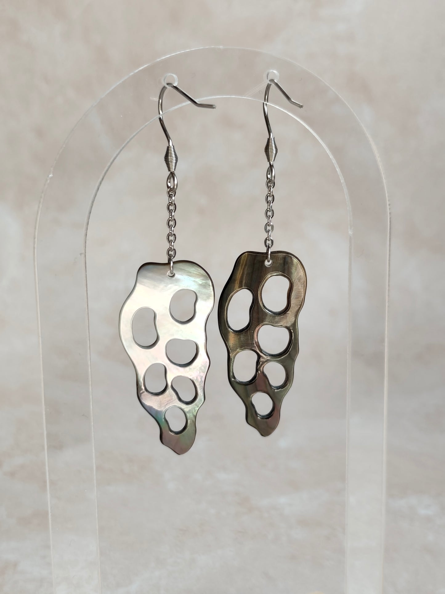 Spirale Marine — Boucles d'Oreilles Coquillage ajouré