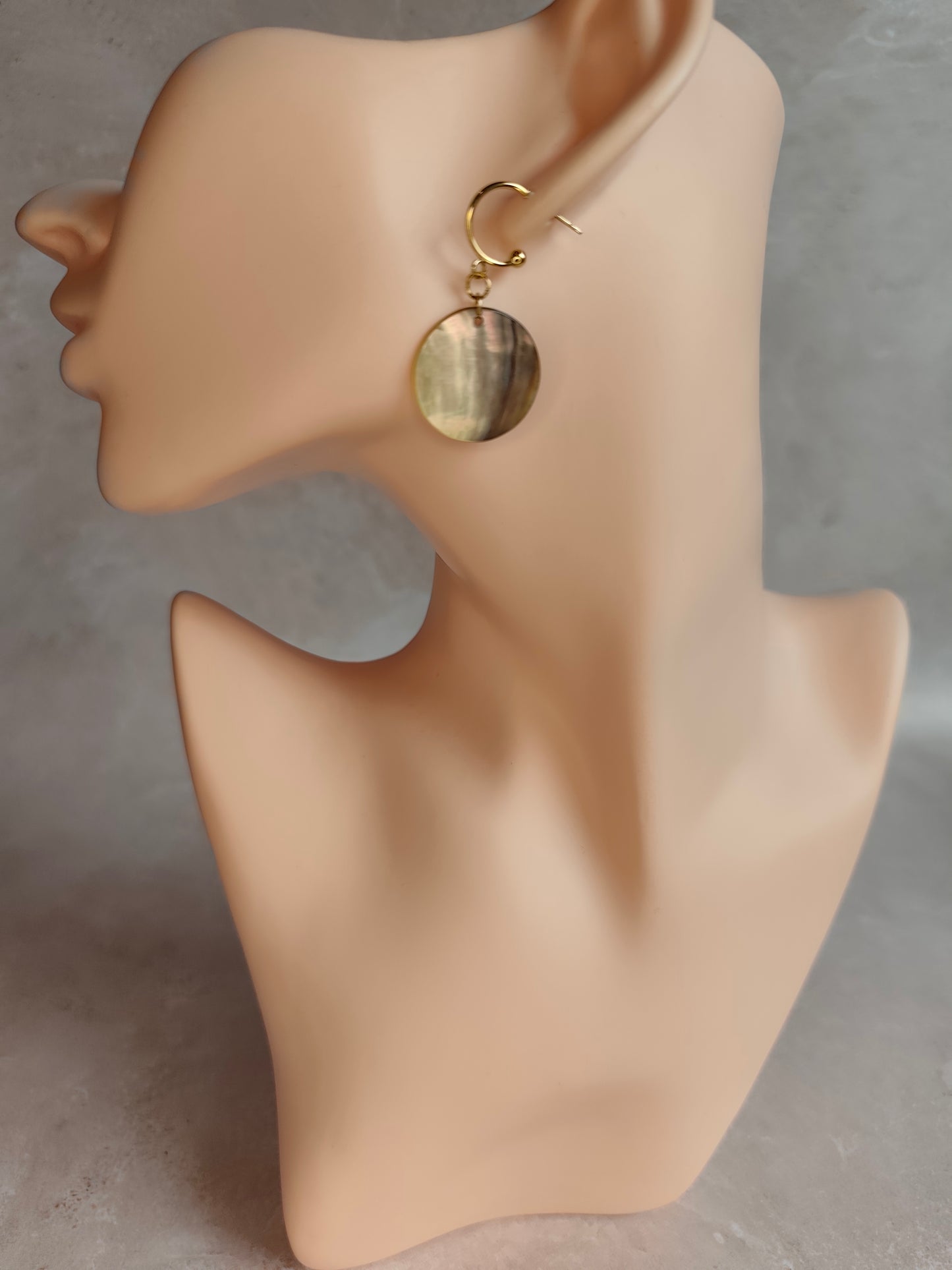 Éclipse — Boucles d'Oreilles Grande Pastille