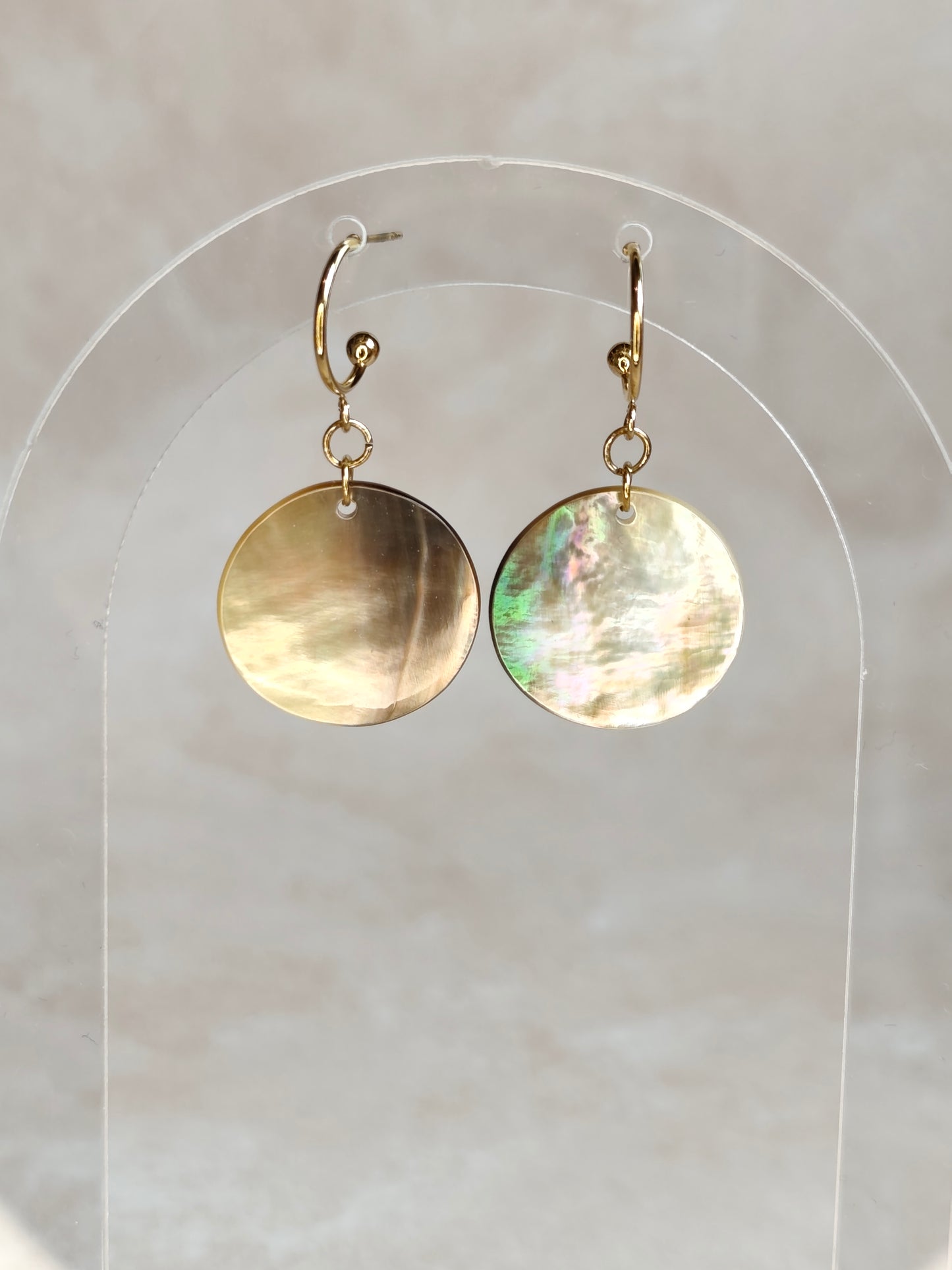 Éclipse — Boucles d'Oreilles Grande Pastille