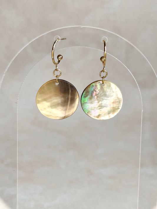 Éclipse — Boucles d'Oreilles Grande Pastille
