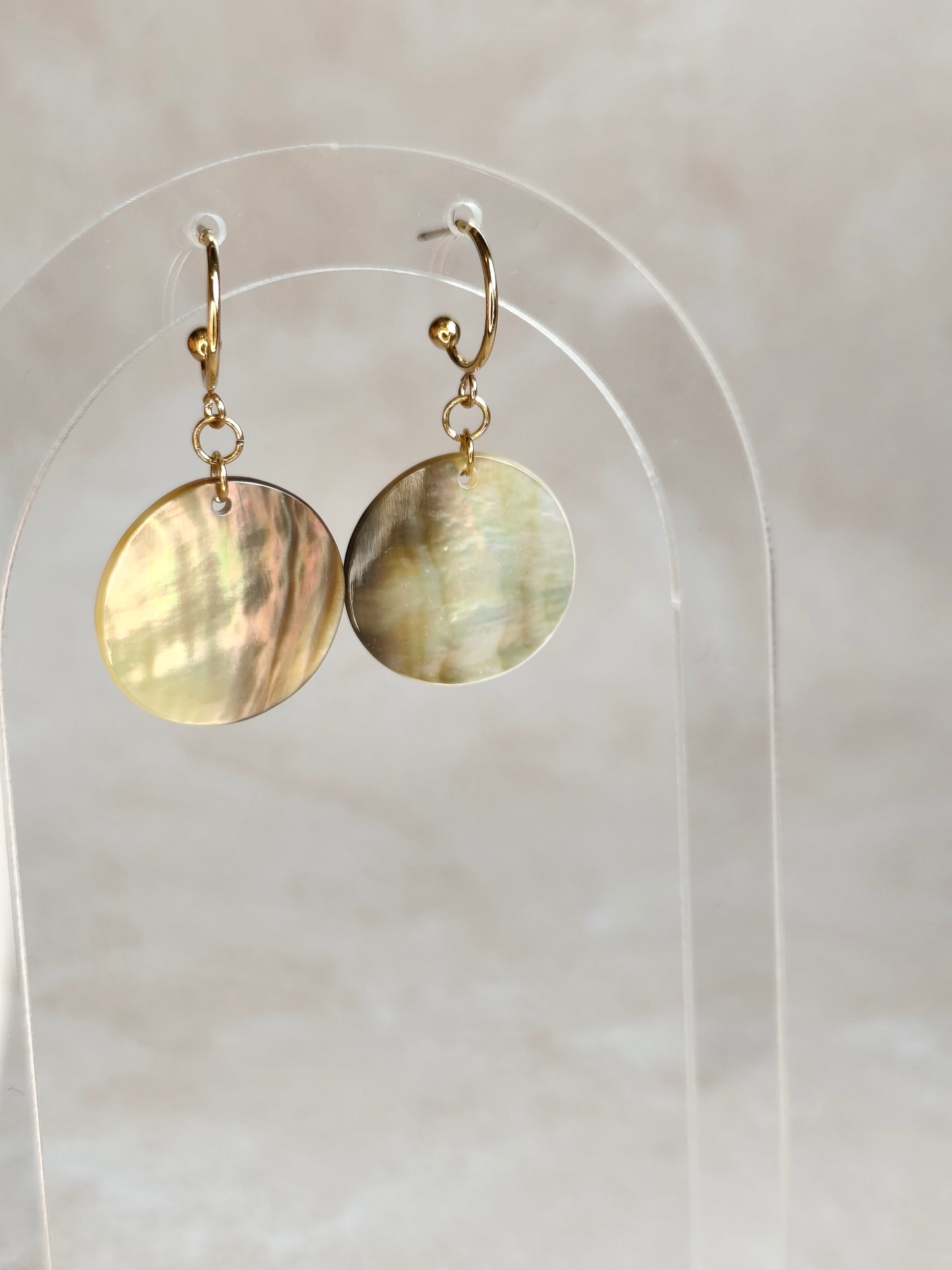 Éclipse — Boucles d'Oreilles Grande Pastille