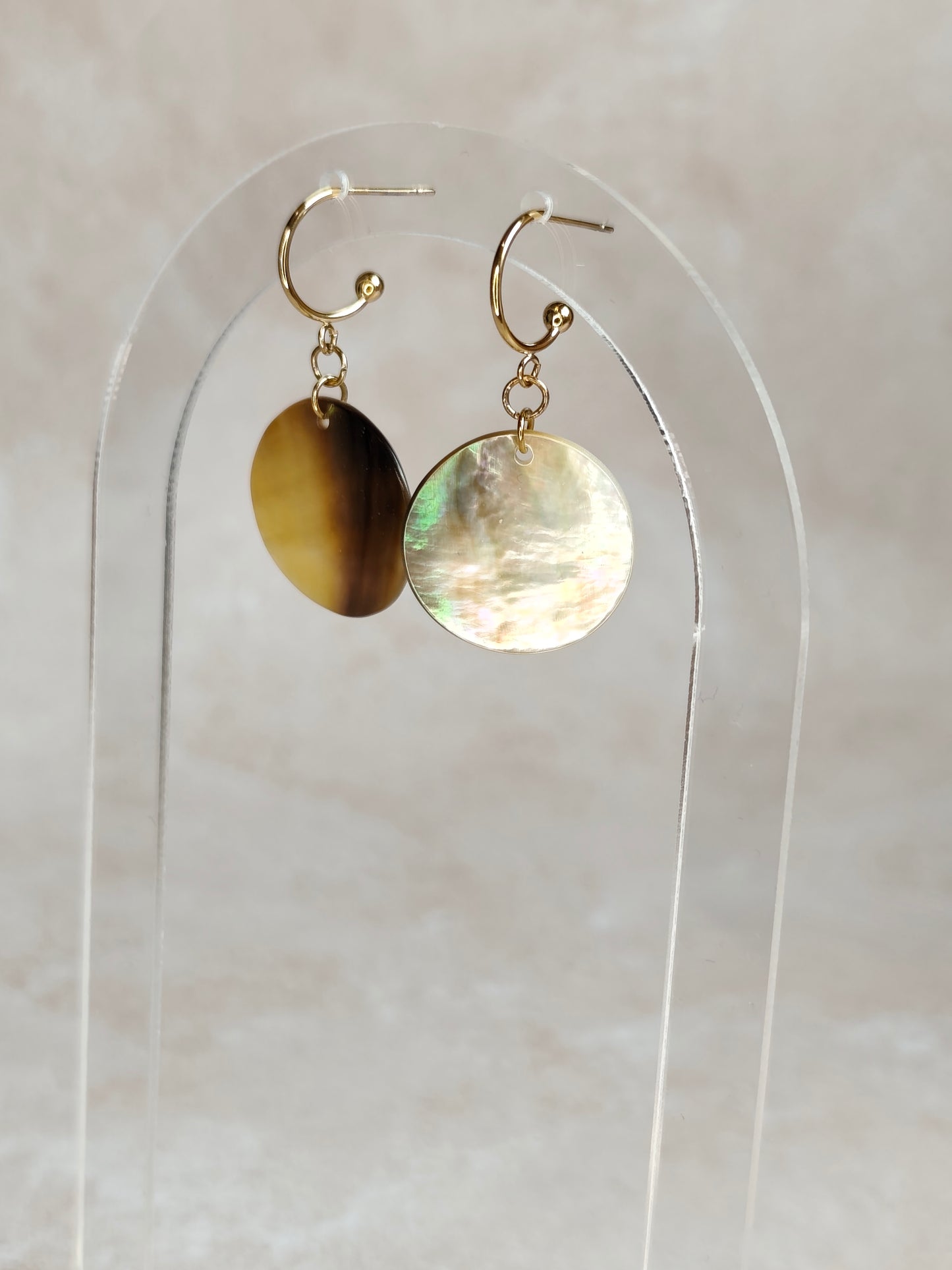 Éclipse — Boucles d'Oreilles Grande Pastille