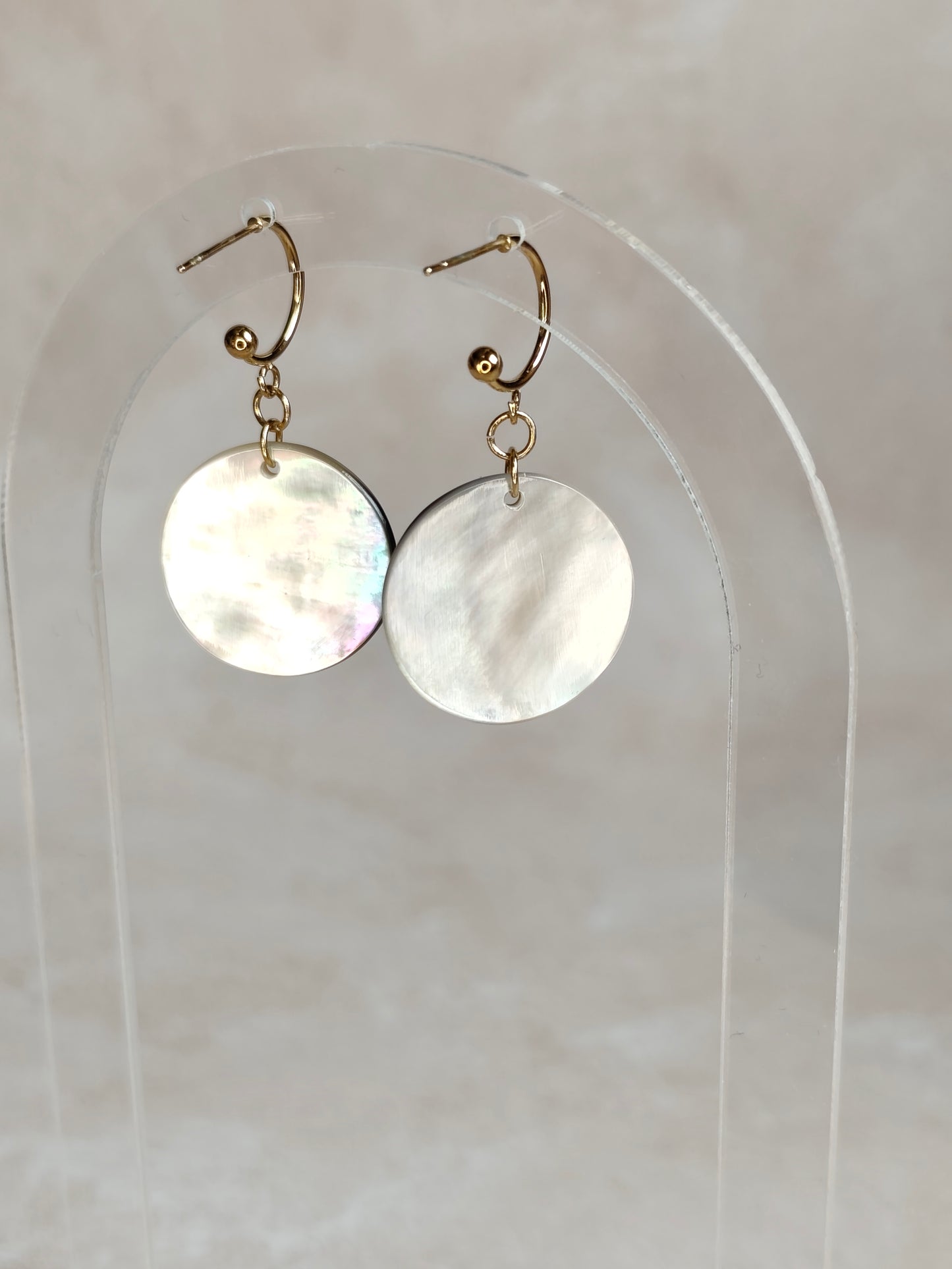 Éclipse — Boucles d'Oreilles Grande Pastille