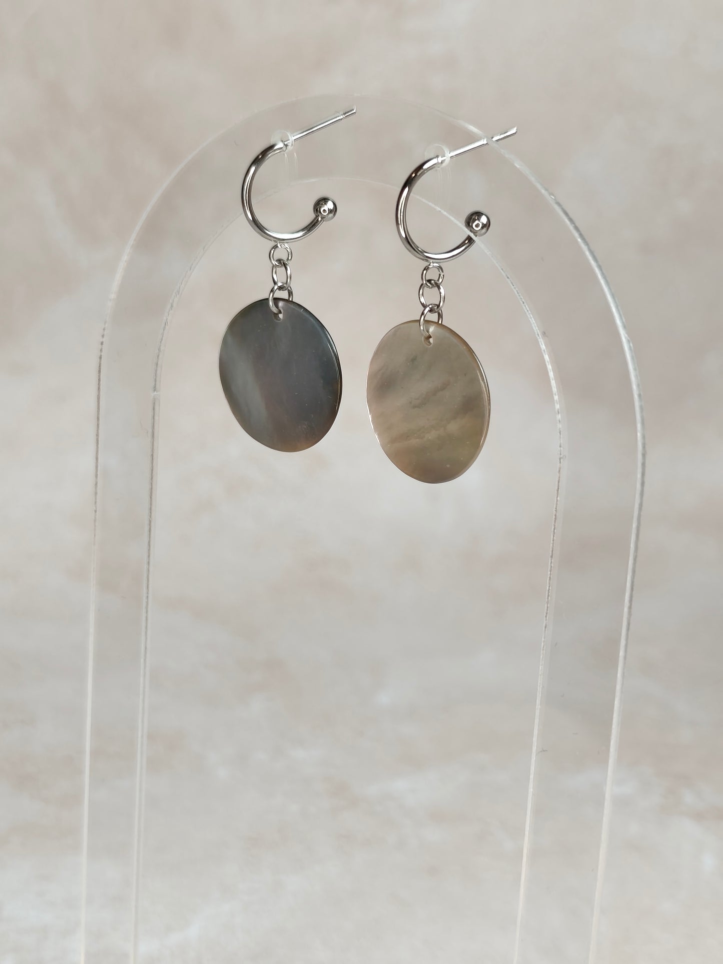 Éclipse — Boucles d'Oreilles Grande Pastille