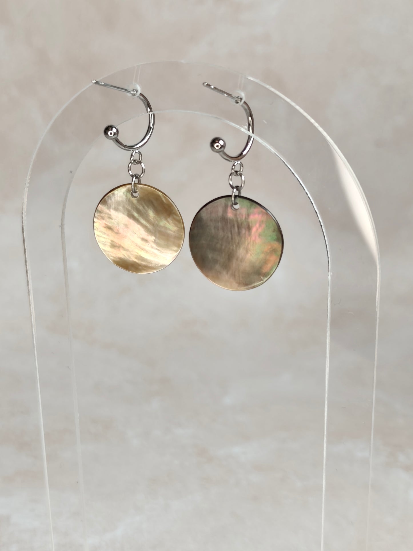 Éclipse — Boucles d'Oreilles Grande Pastille