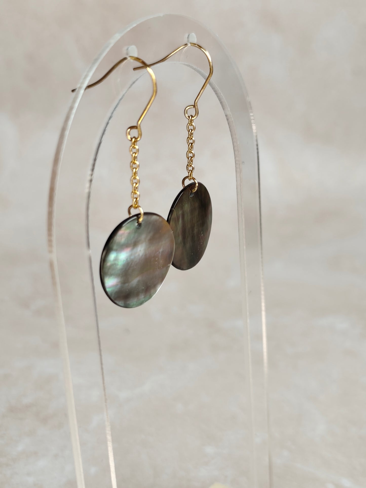 Éclipse — Boucles d'Oreilles Grande Pastille