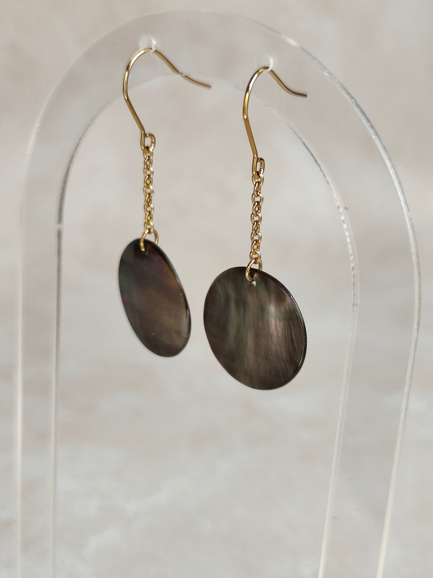 Éclipse — Boucles d'Oreilles Grande Pastille