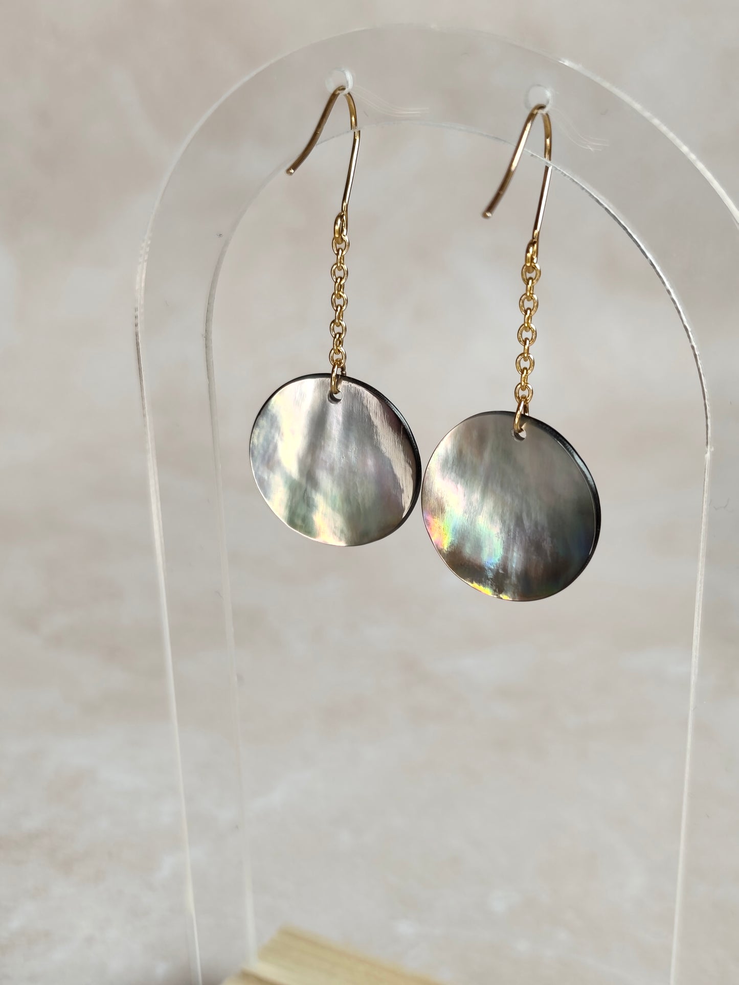 Éclipse — Boucles d'Oreilles Grande Pastille