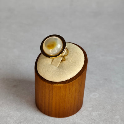 Éclipse — Bague Grande Pastille Bombée