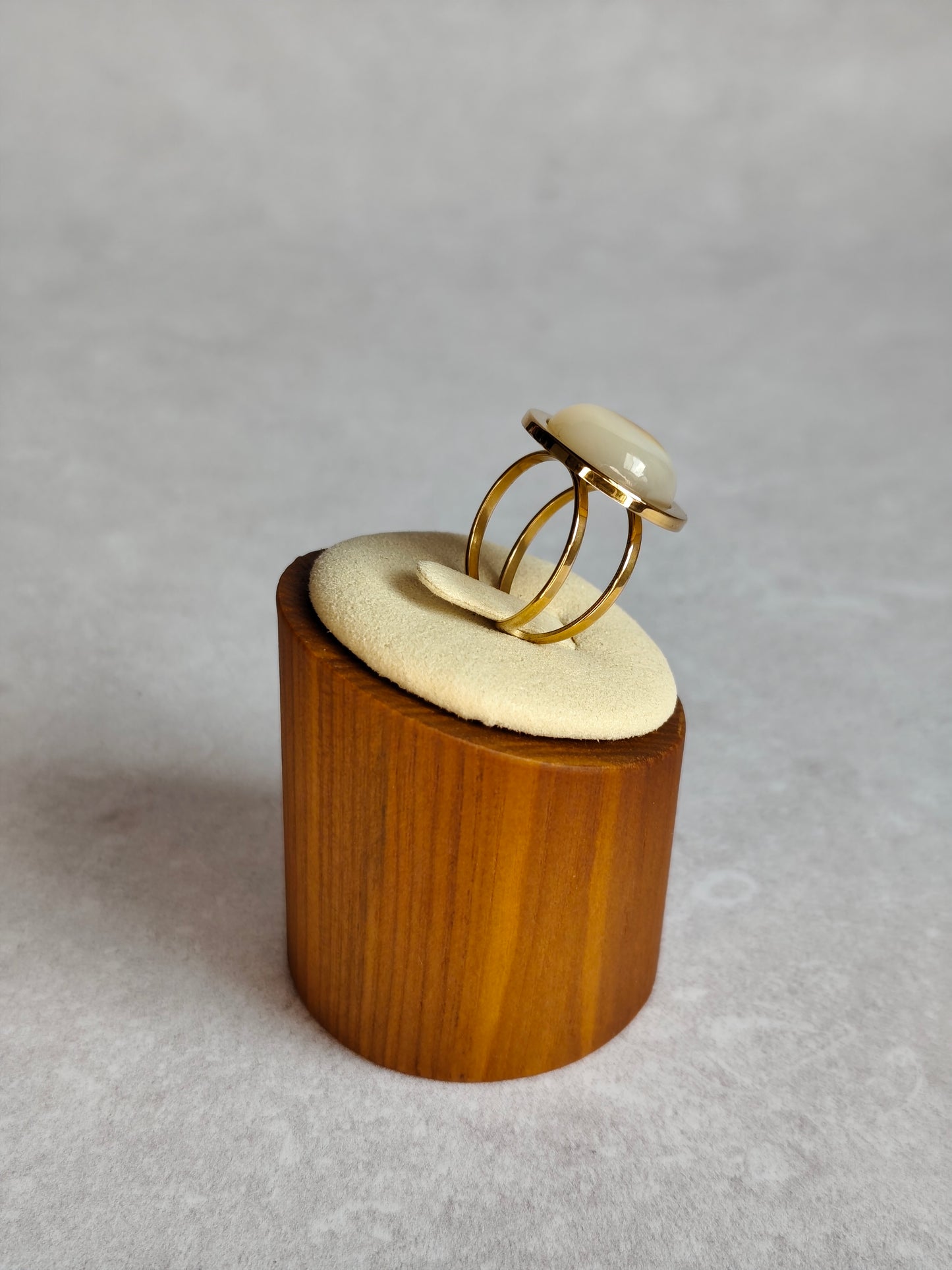 Éclipse — Bague Grande Pastille Bombée