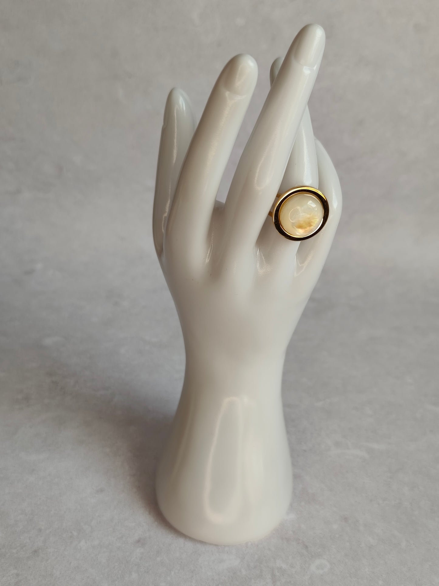 Éclipse — Bague Grande Pastille Bombée