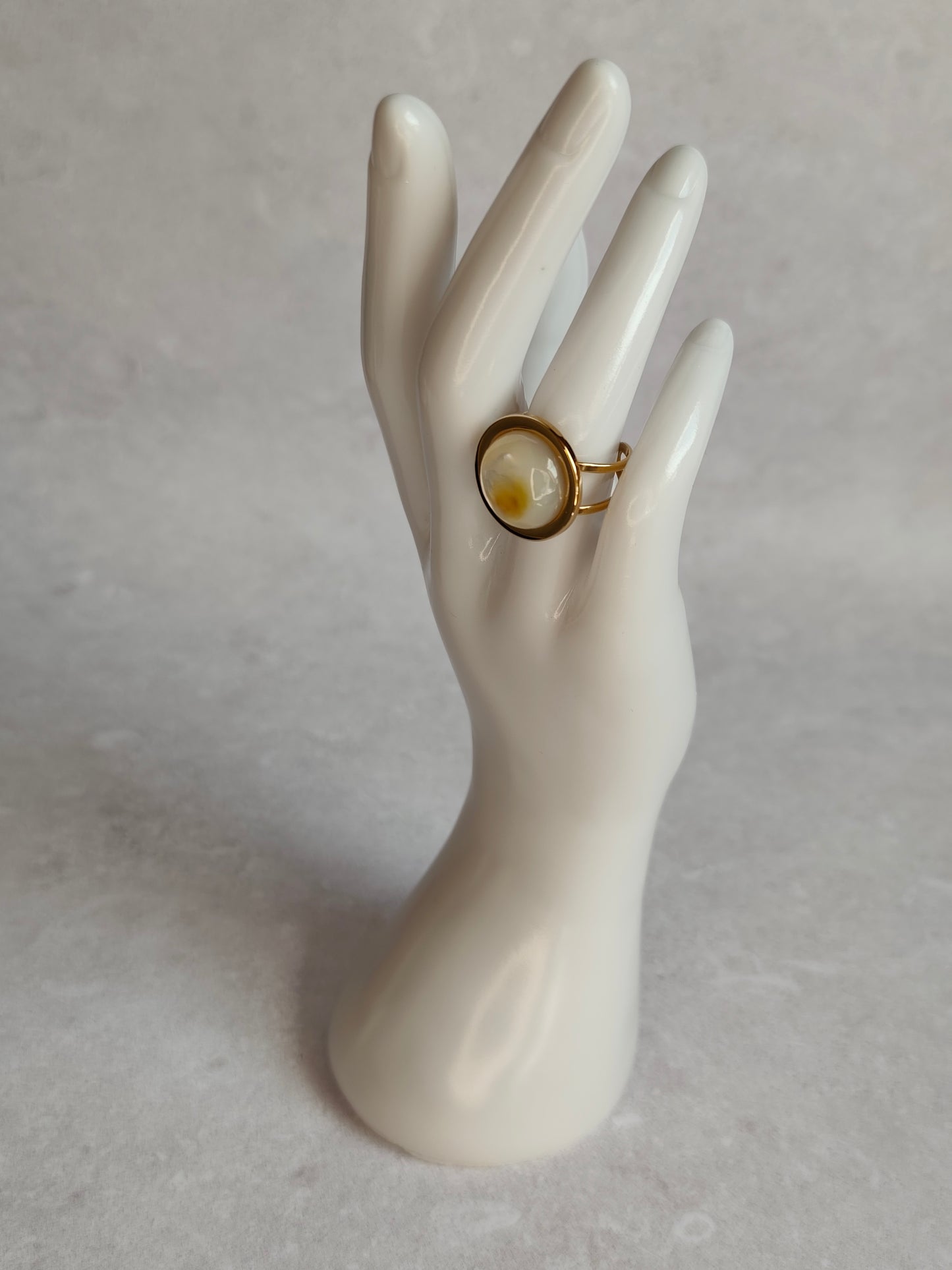 Éclipse — Bague Grande Pastille Bombée