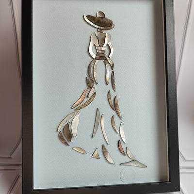 « L’Icône » – Tableau d’Art Silhouette en Nacre d’Exception