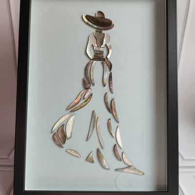 « L’Icône » – Tableau d’Art Silhouette en Nacre d’Exception