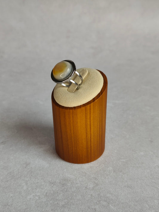 Éclipse — Bague Grande Pastille Bombée