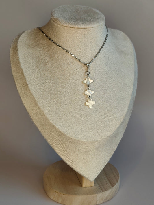 Trinité — Collier Triple Signes Épurés