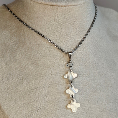 Trinité — Collier Triple Signes Épurés