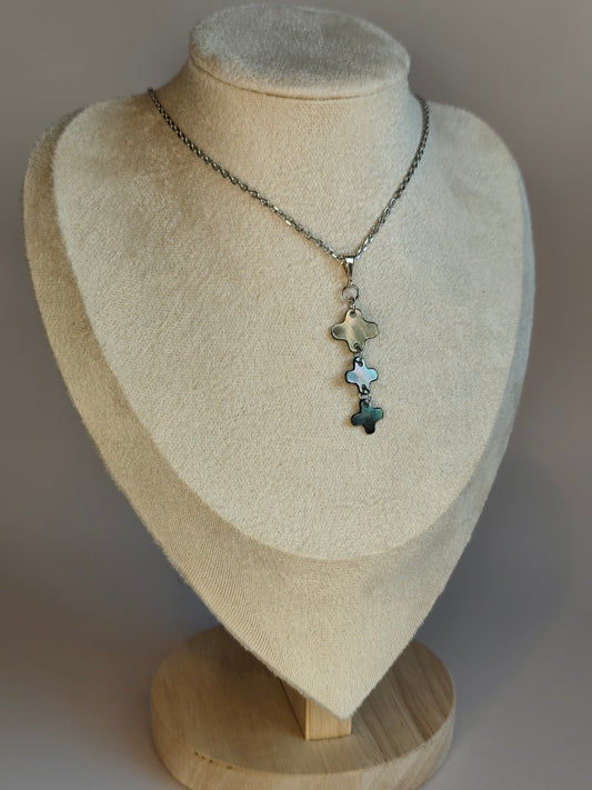 Trinité — Collier Triple Signes Épurés