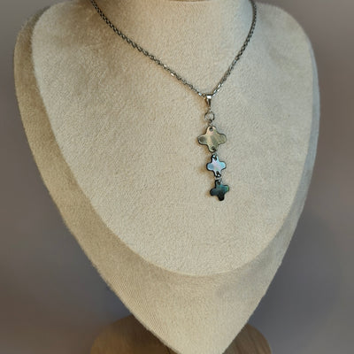 Trinité — Collier Triple Signes Épurés