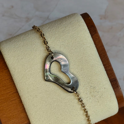 Cœur de Nacre — Bracelet Cœur Délicat
