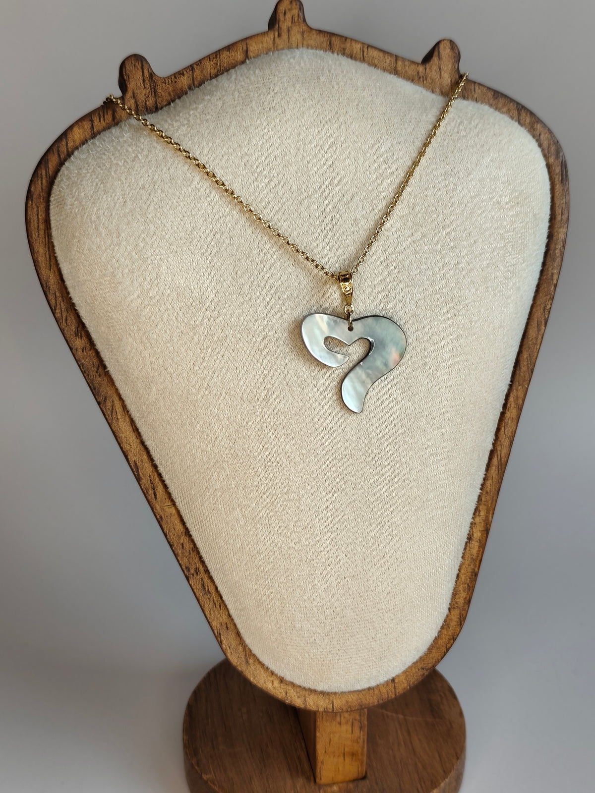 Cœur de Nacre — Collier Cœur Ajouré