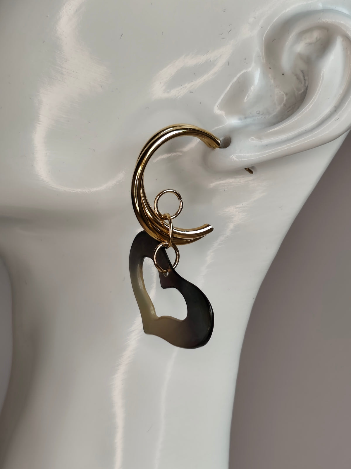 Cœur de Nacre — Boucles d'Oreilles Cœurs