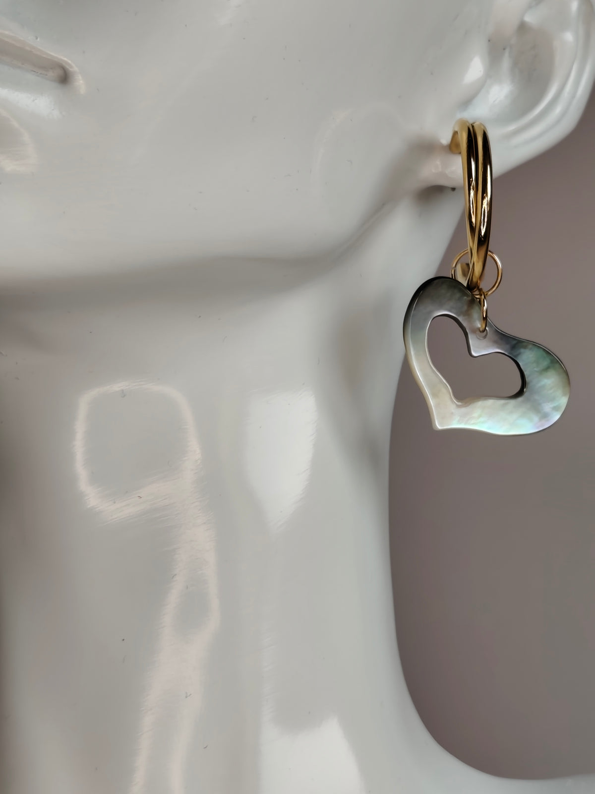 Cœur de Nacre — Boucles d'Oreilles Cœurs
