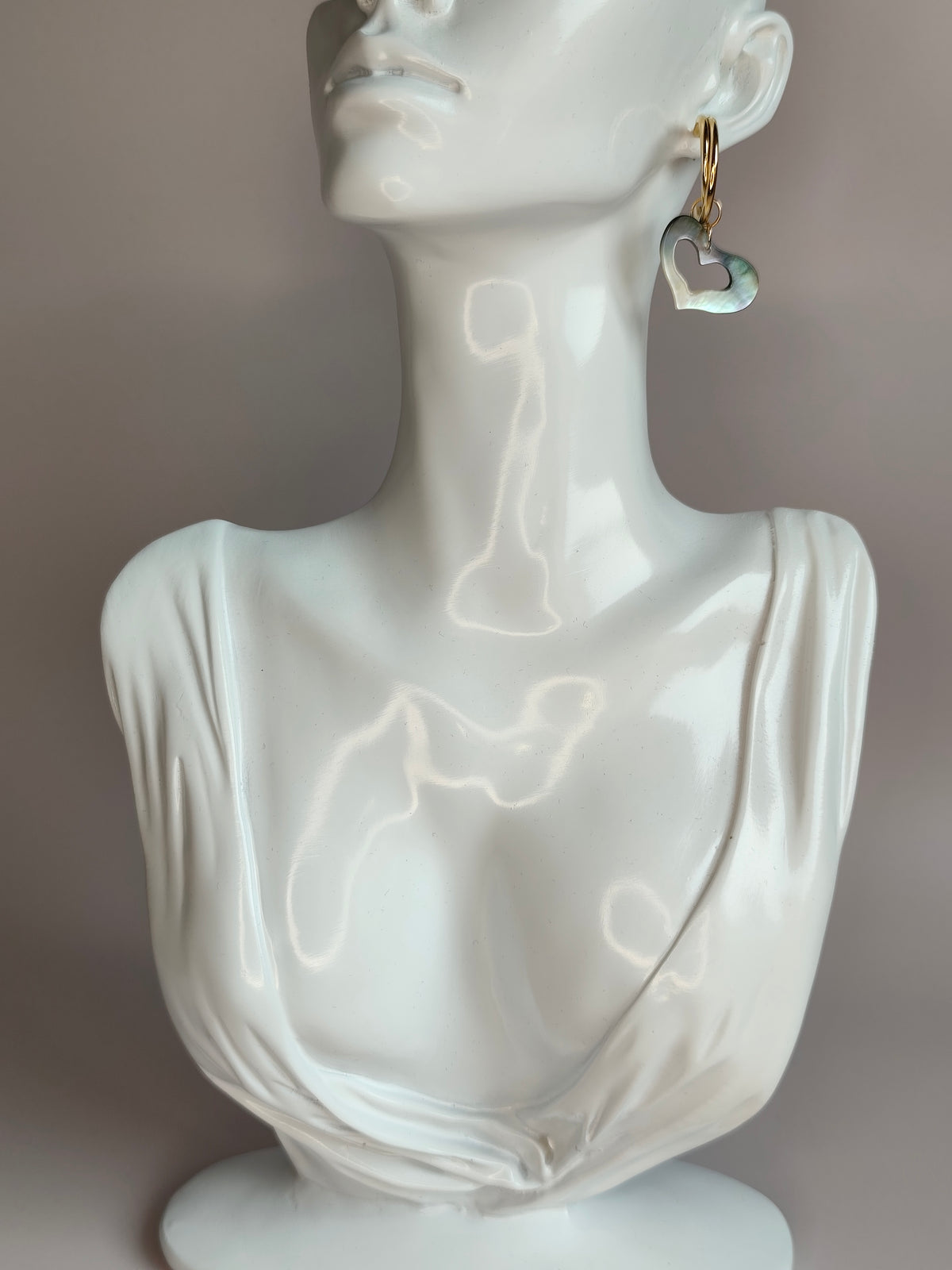 Cœur de Nacre — Boucles d'Oreilles Cœurs