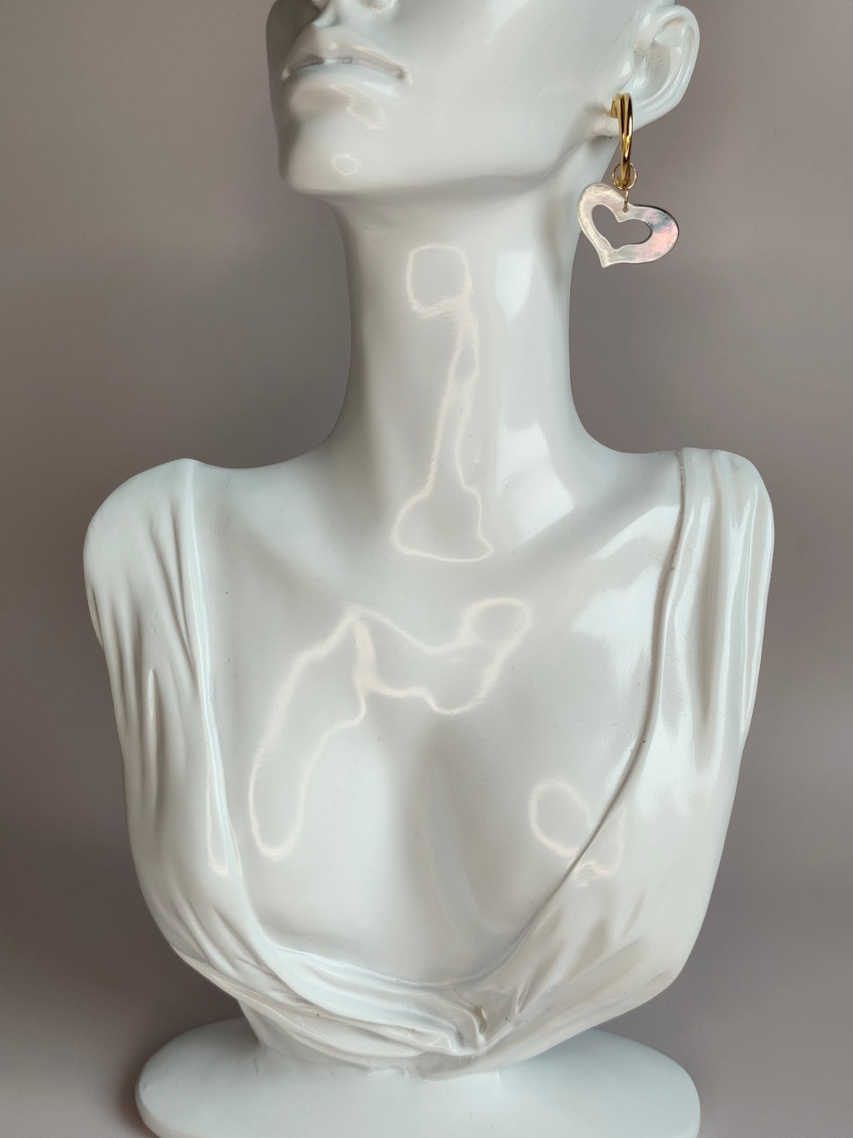 Cœur de Nacre — Boucles d'Oreilles Cœurs