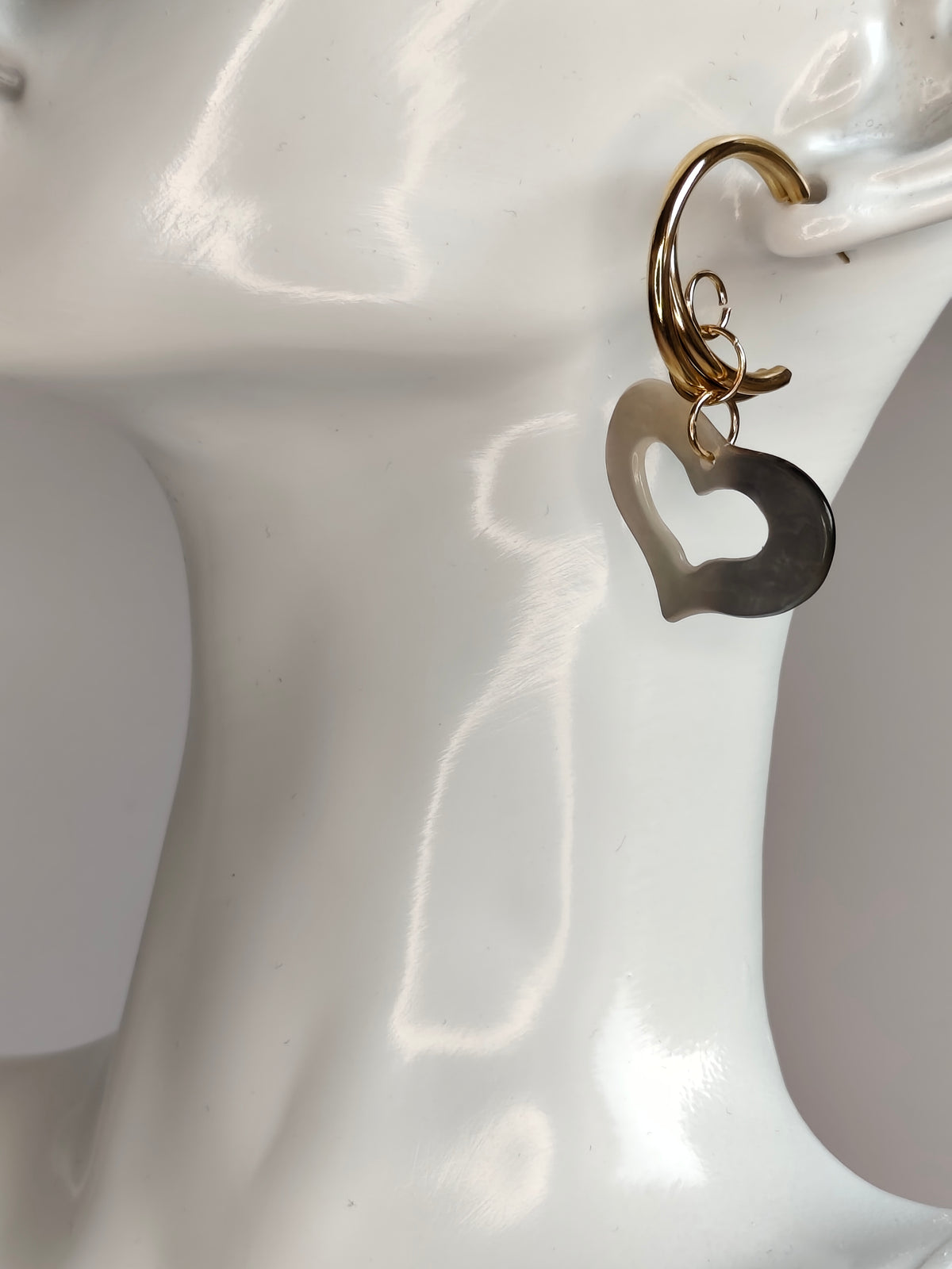 Cœur de Nacre — Boucles d'Oreilles Cœurs