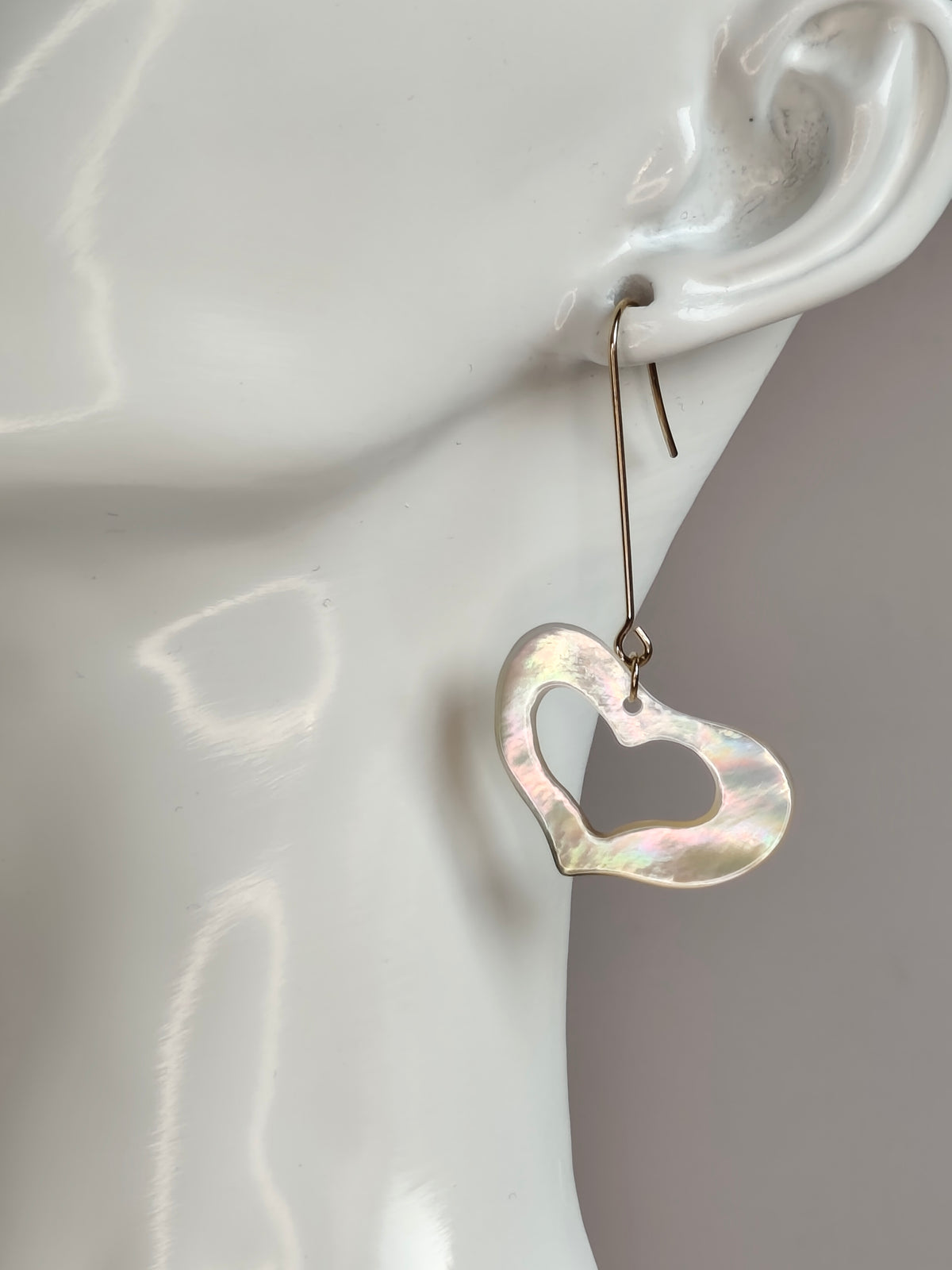 Cœur de Nacre — Boucles d'Oreilles Cœurs