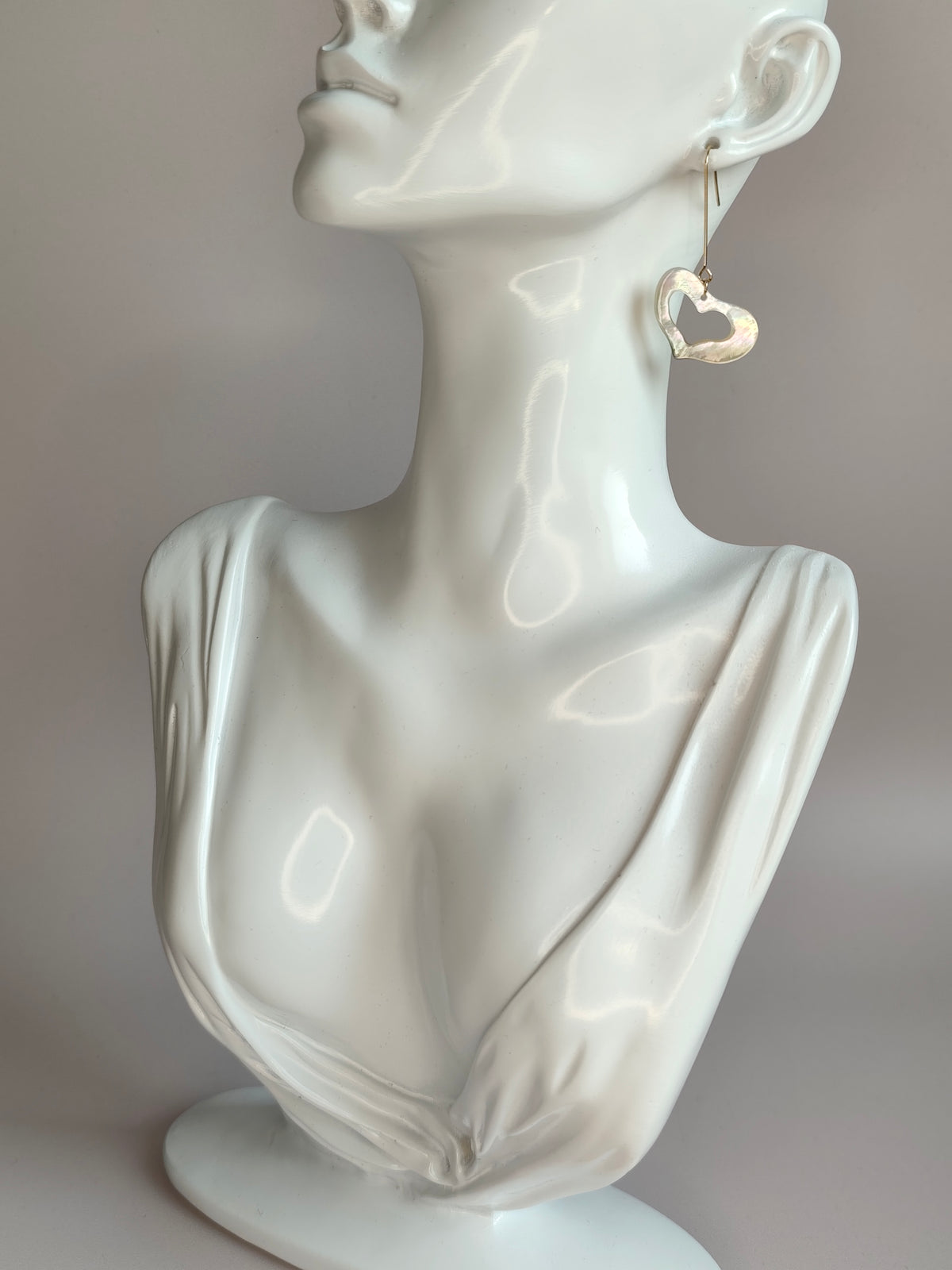 Cœur de Nacre — Boucles d'Oreilles Cœurs
