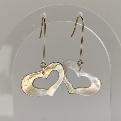 Cœur de Nacre — Boucles d'Oreilles Cœurs
