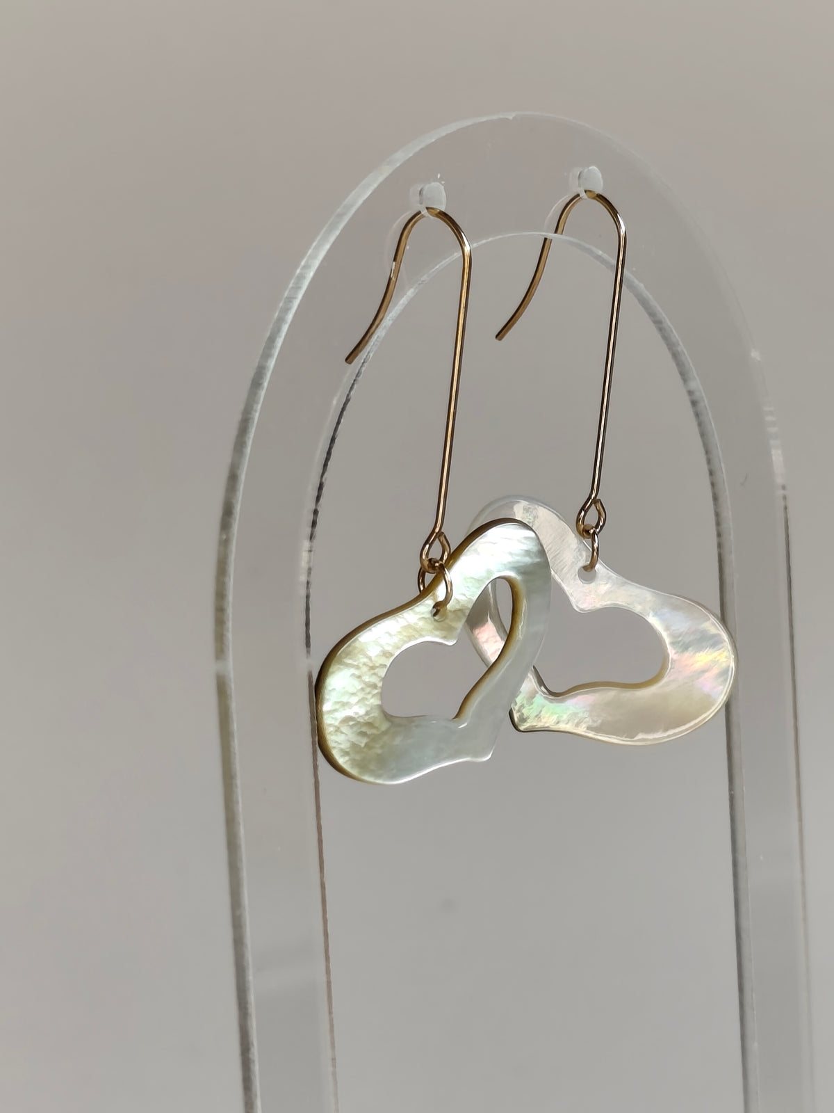 Cœur de Nacre — Boucles d'Oreilles Cœurs